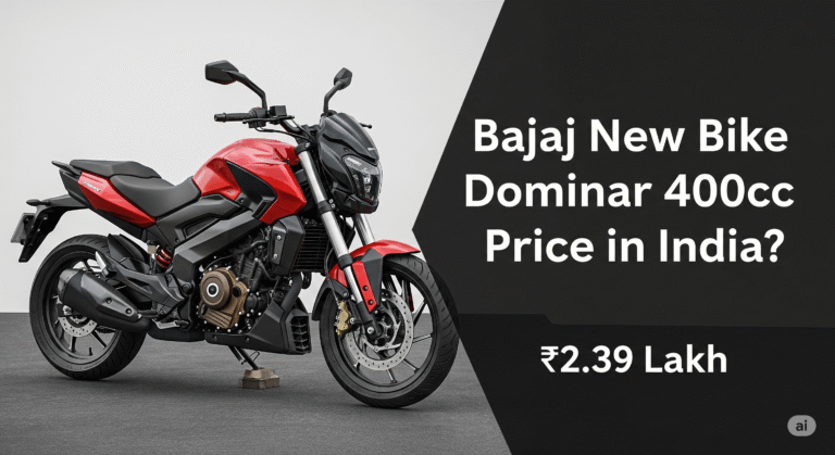 bajaj new bike dominar 400cc price in india?